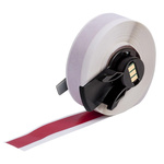 Brady B-439 Vinyl Red White Print Cable Labels, 12.7mm Width, 1 Qty