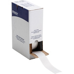 Brady B-427 Self-laminating Vinyl Transparent/White Cable Labels, 38.1mm Width, 152.4mm Height, 500 Qty