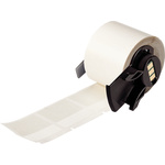 Brady B-427 Self-laminating Vinyl Transparent/White Cable Labels, 38.1mm Width, 38.1mm Height, 250 Qty