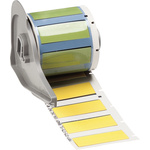 Brady B-342 PermaSleeve Yellow Heatshrink Labels, 44.45mm Width, 16.38mm Height, 100 Qty