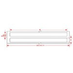 Brady White Label Roll, 57.15mm Width, 50.8mm Height, 8820Per Roll Qty
