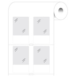 Brady B-427 Self-laminating Vinyl Transparent/White Cable Labels, 38.1mm Width, 63.5mm Height, 2000 Qty