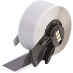 Brady B-595 Vinyl White Label Roll, 25.4mm Width