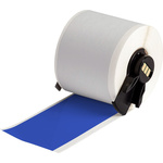 Brady B-595 Vinyl White Blue Print Label Roll, 50.8mm Width