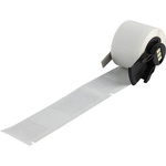 Brady B-427 Self-laminating Vinyl Transparent/White Label Roll, 25.4mm Width, 98mm Height, 50 Qty