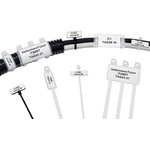HellermannTyton Helatag 892 White Cable Labels, 23mm Width, 6mm Height, 5000 Qty