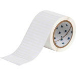 Brady R6000HF White Label Roll, 19.05mm Width, 6.35mm Height, 10000Per Roll Qty