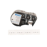Brady BMP White Black Print Label Roll, 6.35mm Width, 27.94mm Height, 240 Qty