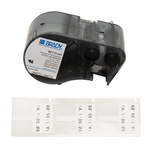 Brady BMP White Black Print Label Roll, 30mm Width, 40.01mm Height, 200Per Roll Qty