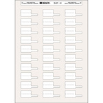 Brady LaserTab White Label Roll, 30mm Width, 10mm Height, 750Per Roll Qty