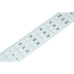 Wago 210 White Black Print Label, 25mm Width, 9.5mm Height, 1500Per Roll Qty