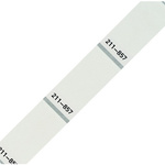 Wago 211 White Black Print Label, 44mm Width, 18mm Height, 500Per Pack Qty