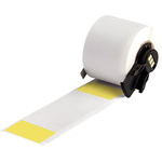 Brady B-427 Self-laminating Vinyl Transparent/Yellow Cable Labels, 38.1mm Width, 101.6mm Height, 100 Qty
