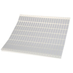 Brady White Adhesive Printer Label Sheet, Pack of 500