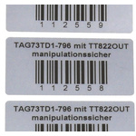 HellermannTyton Silver Label Roll, 63.5mm Width, 50.8mm Height, 500Per Roll Qty