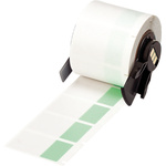 Brady B-427 Self-laminating Vinyl Green/Transparent Cable Labels, 25.4mm Width, 38.1mm Height