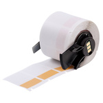 Brady B-427 Self-laminating Vinyl Orange/Transparent Cable Labels, 25.4mm Width, 38.1mm Height