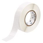Brady B-473 Static Dissipative Polyester White Label Roll, 31.75mm Width, 6.35mm Height