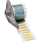 Brady B-342 PermaSleeve Yellow Heatshrink Labels, 25.4mm Width, 4.62mm Height, 100 Qty