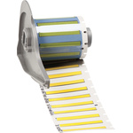 Brady B-342 PermaSleeve Yellow Heatshrink Labels, 44.45mm Width, 4.62mm Height, 100 Qty