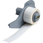 Brady B-473 Static Dissipative Polyester White Label Roll, 16.51mm Width, 5.08mm Height