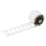 Brady B-7593 Engraved Replacement White Label Roll, 27mm Width, 12.45mm Height