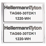 HellermannTyton Silver Label Roll, 35mm Width, 18mm Height, 1000Per Roll Qty