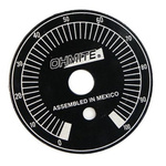 Ohmite Potentiometer Dial, Dial Type, Black, For Use With C Rheostat and Tab Switch Models, E Rheostat and Tab Switch