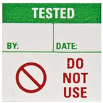Brady Adhesive Pre-Printed Adhesive Label. Quantity: 50