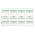 RS PRO Adhesive Pre-Printed Green Label-Accepted-. Quantity: 120