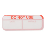 RS PRO Adhesive Pre-Printed Red Label-Do Not Use-. Quantity: 120