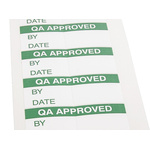 RS PRO Adhesive Pre-Printed Adhesive Label-QA Approved-. Quantity: 140