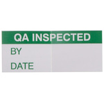RS PRO Adhesive Pre-Printed Adhesive Label-QA Inspected-. Quantity: 140