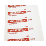 RS PRO Adhesive Pre-Printed Adhesive Label-Rejected-. Quantity: 140