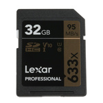 Lexar 32 GB SDHC SD Card, Class 10