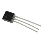 Analog Devices AD592CNZ, Temperature Transducer -25 to +105 °C ±0.3°C, 3-Pin TO-92