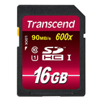 Transcend 16 GB SDHC SD Card, Class 10, UHS-1 U1