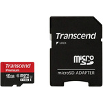 Transcend 16 GB MicroSDHC Micro SD Card, Class 10, UHS-1 U1