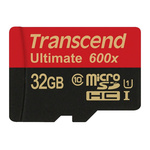 Transcend 32 GB MicroSDHC Micro SD Card, Class 10, UHS-1 U1