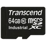Transcend 64 GB Industrial MicroSDXC Micro SD Card, Class 10