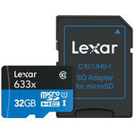 Lexar 32 GB MicroSDHC Micro SD Card, Class 10, UHS-1 U1