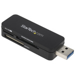 StarTech.com 3 port USB 3.0 External Memory Card Reader for Multiple Memory Cards