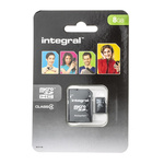 Integral Memory 8 GB MicroSDHC Micro SD Card, Class 4