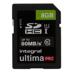 Integral Memory 8 GB SDHC SD Card, Class 10, UHS-1 U1