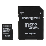 Integral Memory 4 GB MicroSDHC Micro SD Card, Class 10