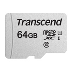 Transcend 64 GB MicroSDXC Micro SD Card, A1, Class 10, UHS-I U1, UHS-I U3, V30