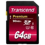 Transcend 64 GB Industrial SDHC, SDXC SD Card, Class 1, Class 10