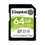 Kingston 64 GB SD SD Card, Class 10, UHS-I