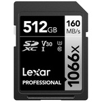 Lexar 512 GB SDXC SD Card, Class 10
