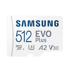 Samsung 512 GB MicroSDXC Micro SD Card, A1, U1, V10
